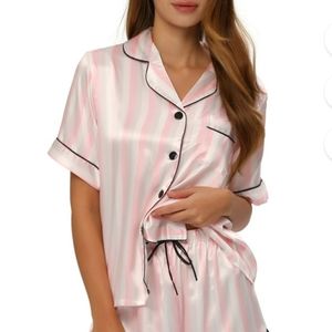 NWT striped button pajama top